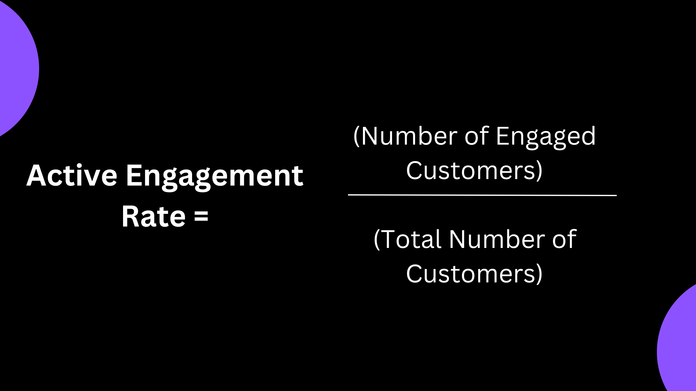 Active Engagement rate formula