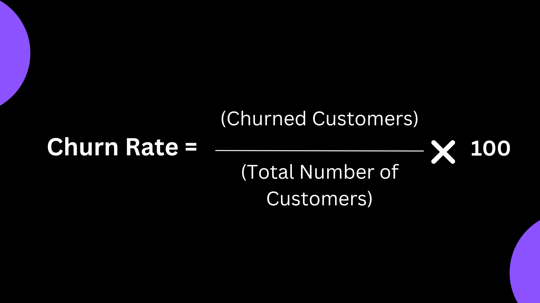 Chrun Rate formula