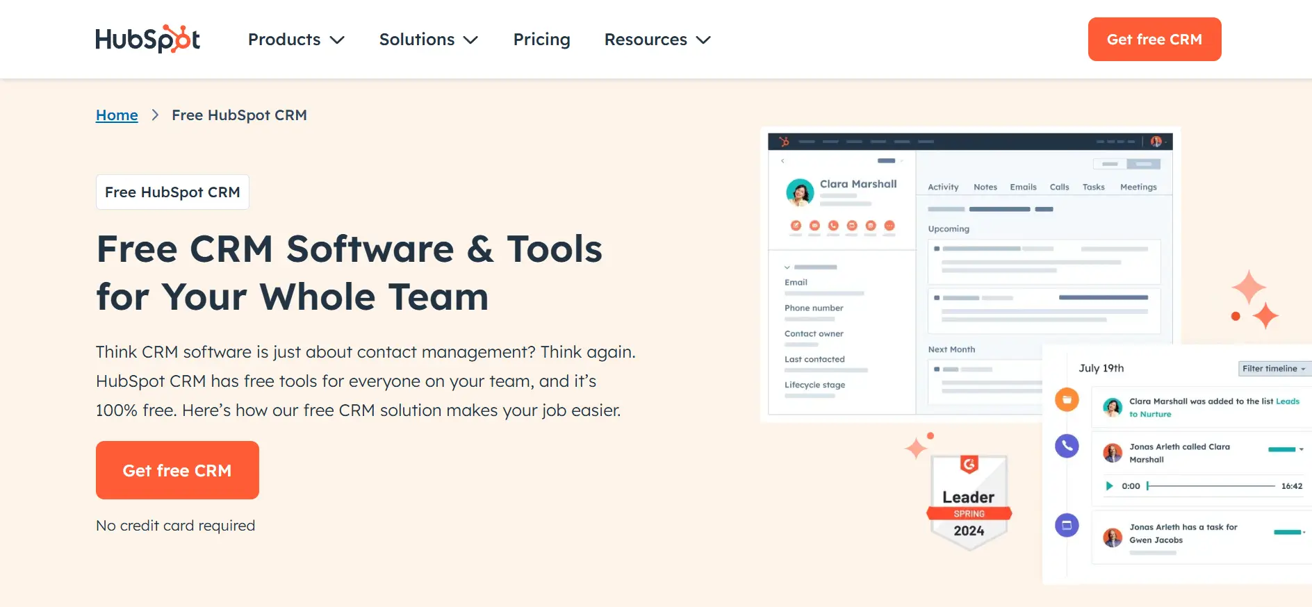 Hubspot CRM marketing tool