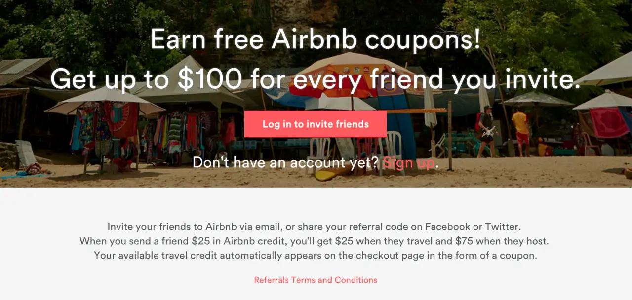 Airbnb Referral program