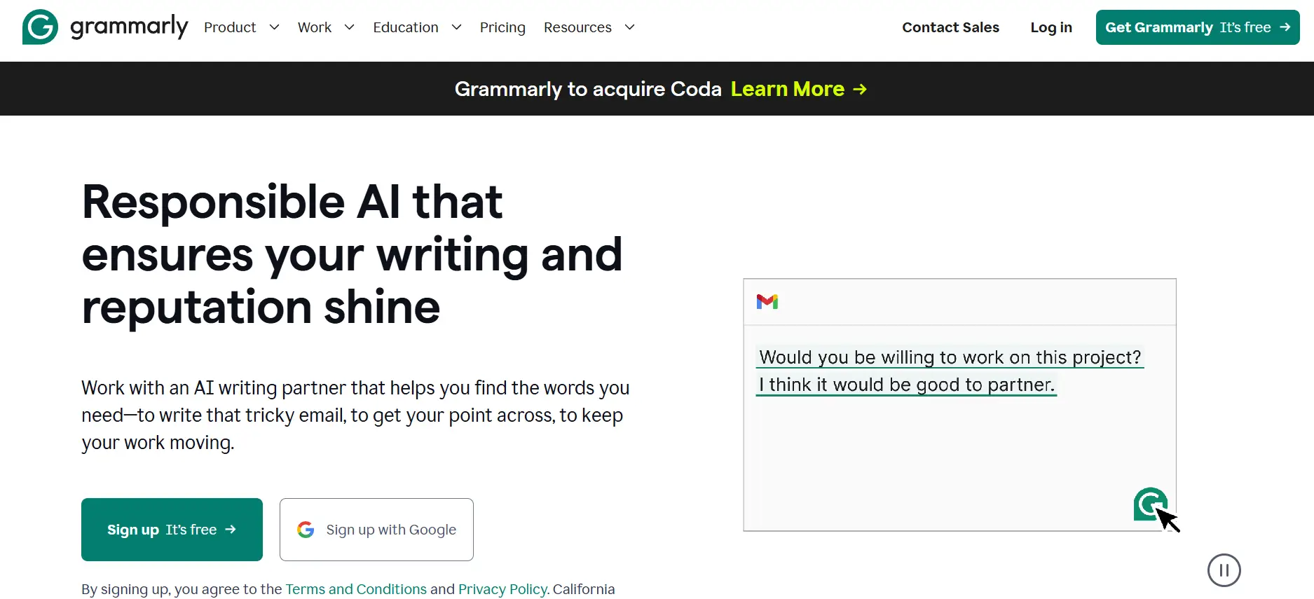 Grammarly content marketing tool