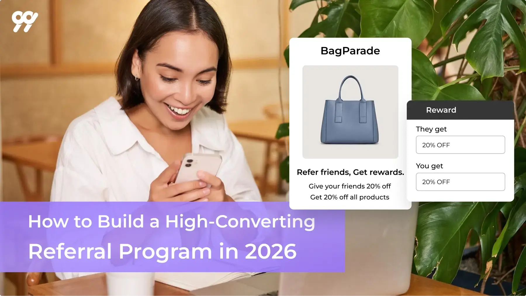 illustrated guide showing how to build a high-converting referral program for ecommerce businesses