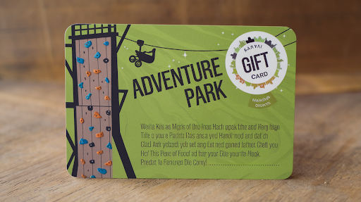 local adventure park offers gift cards