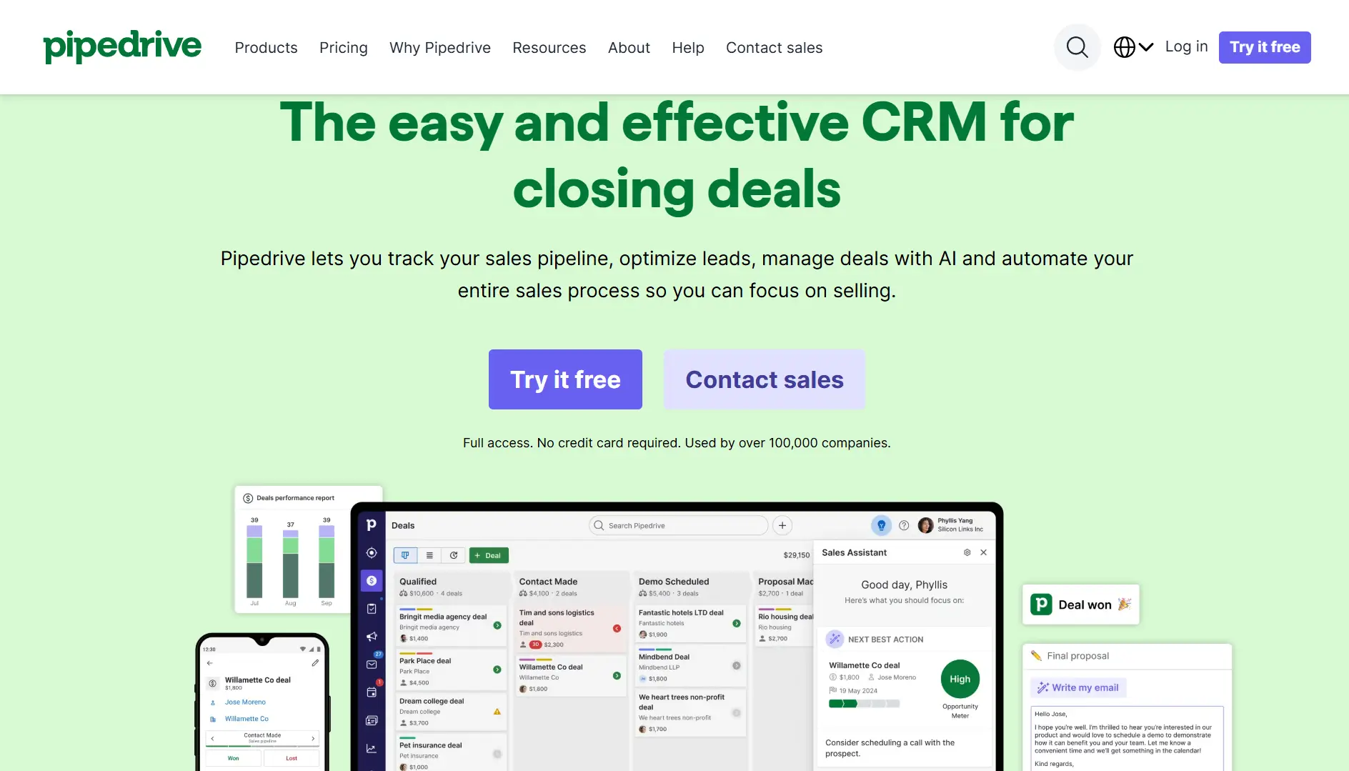 Pipedrive CRM marketing tool