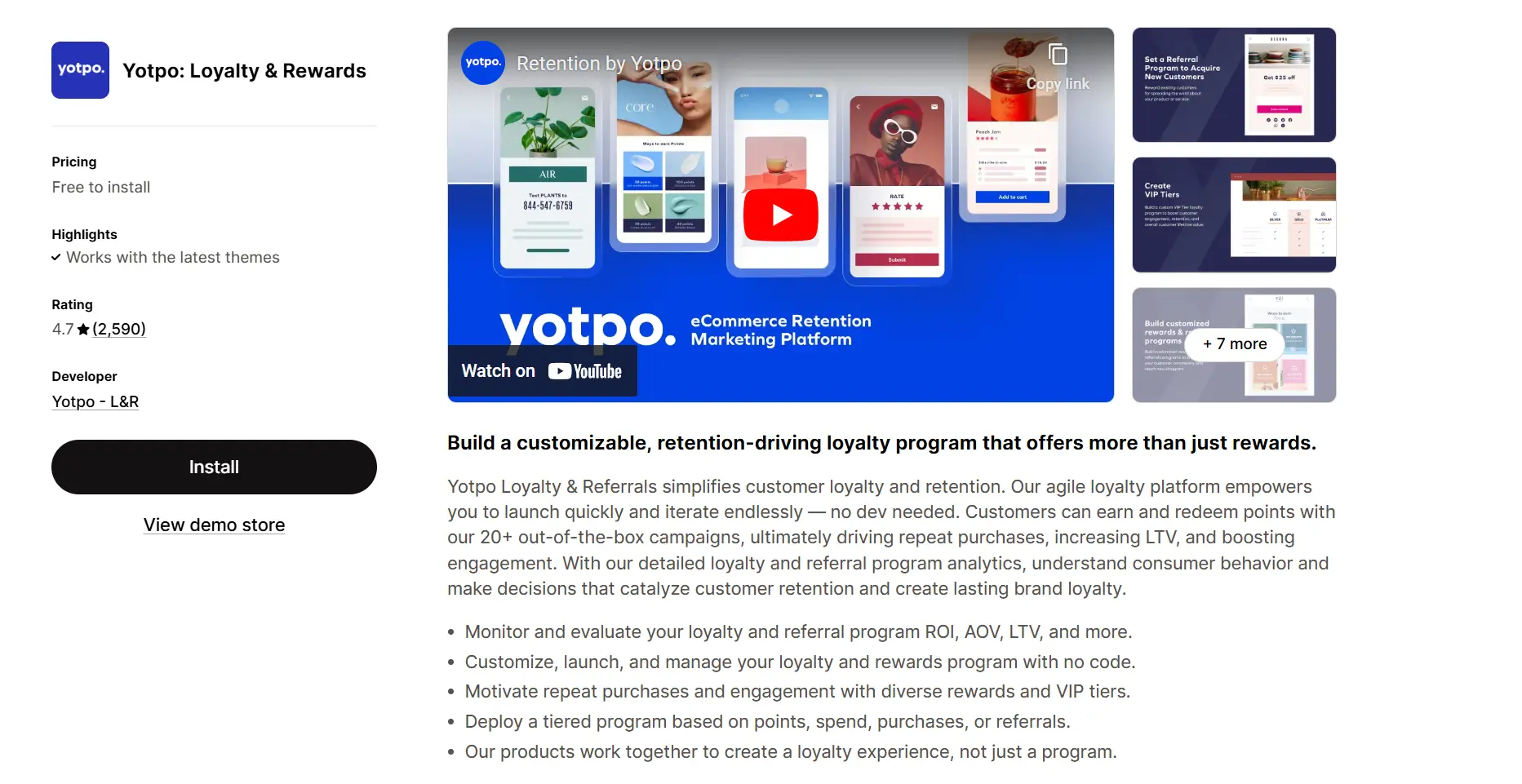 Yotpo loyalty app on shopify